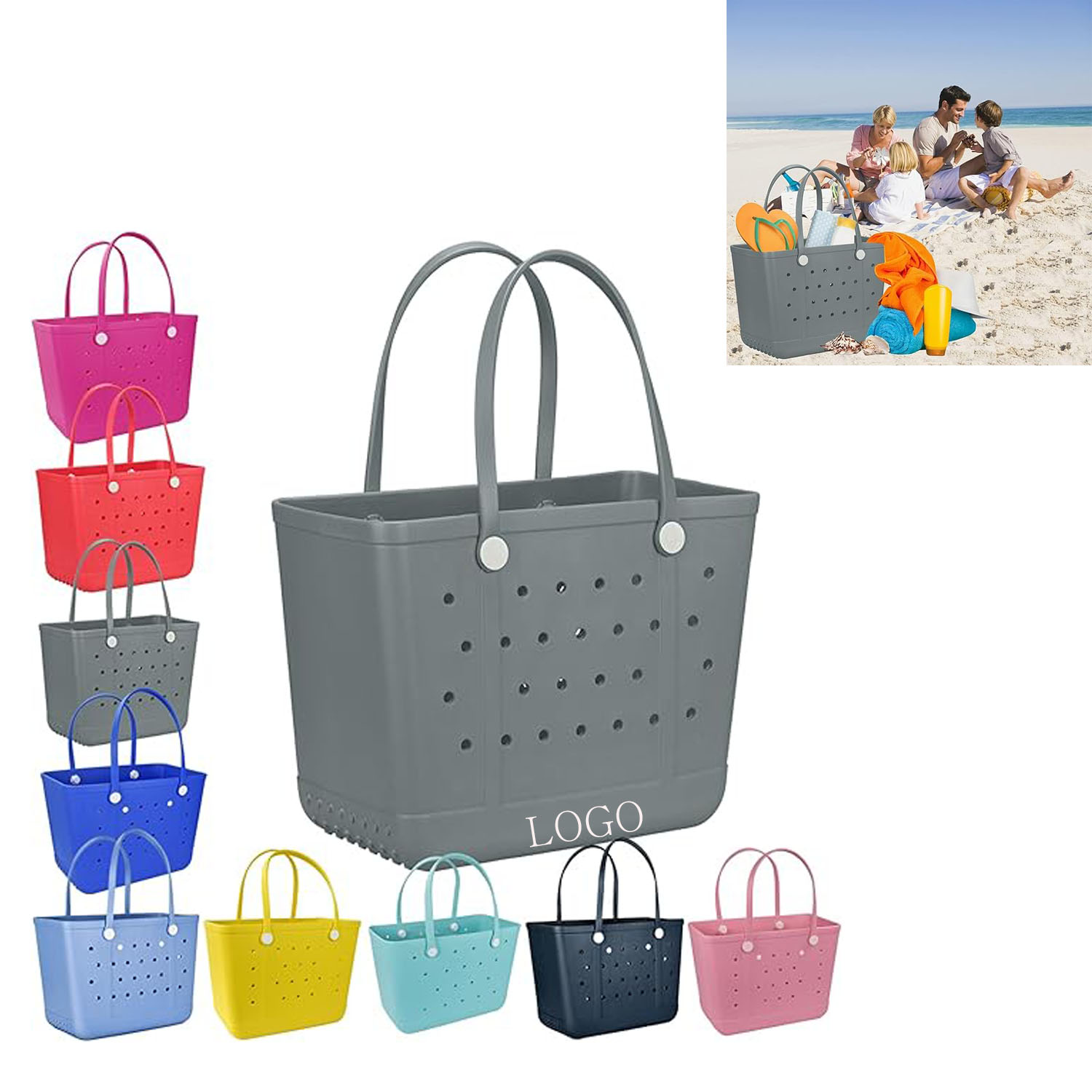Oversized Rubber Beach Bag