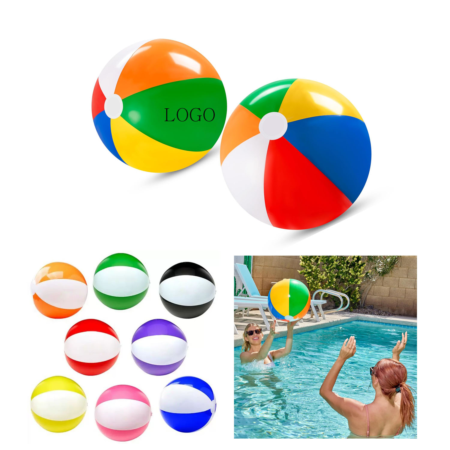20" PVC Beach Balls
