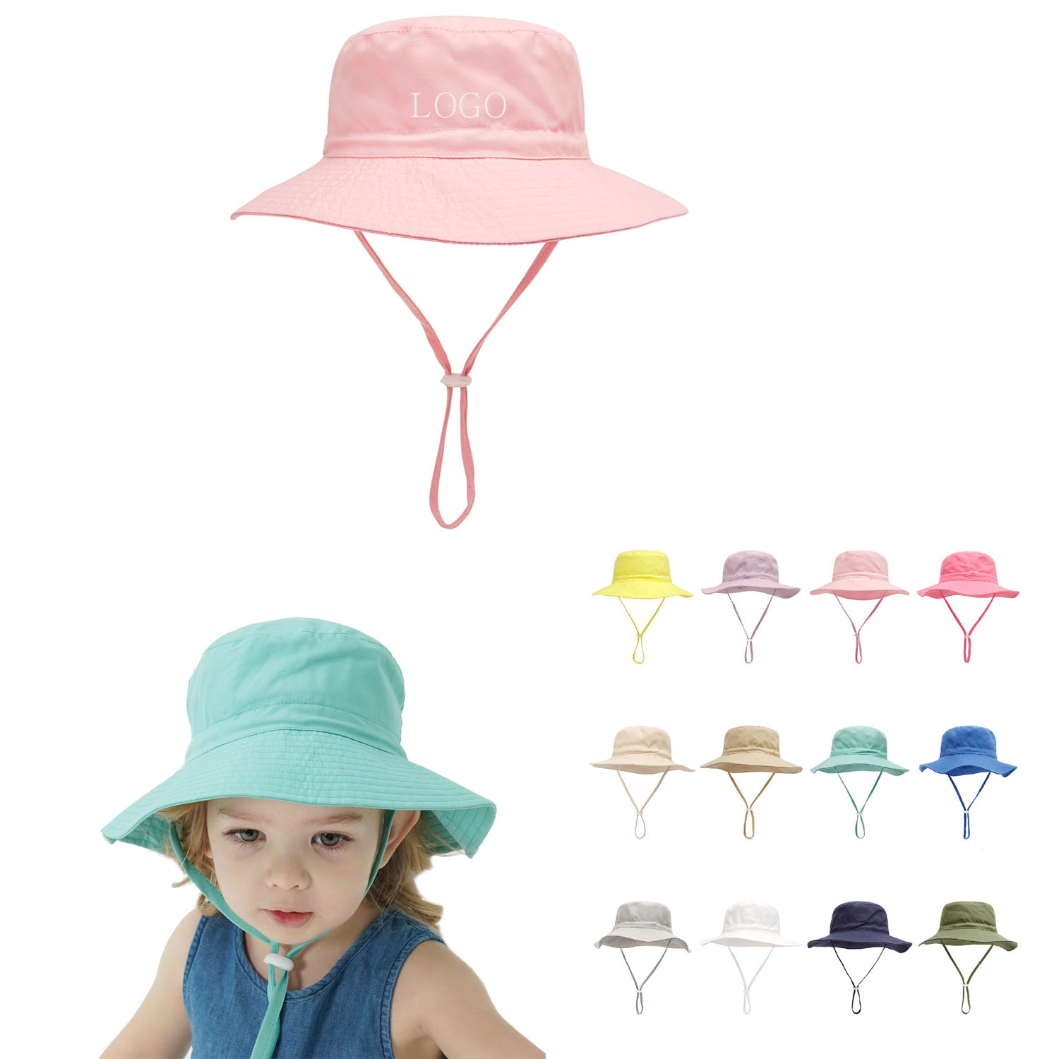 Hat Bucket Wide Brim Age 5- 7 Years