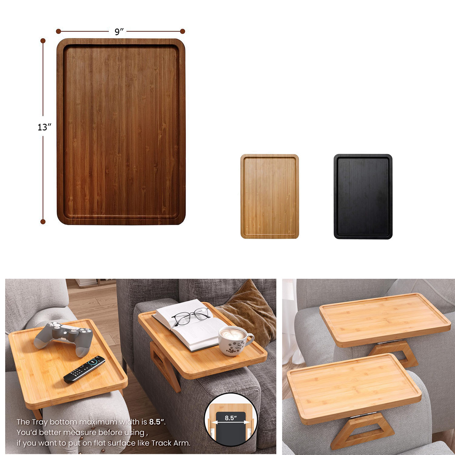 Bamboo Folding Sofa Tray