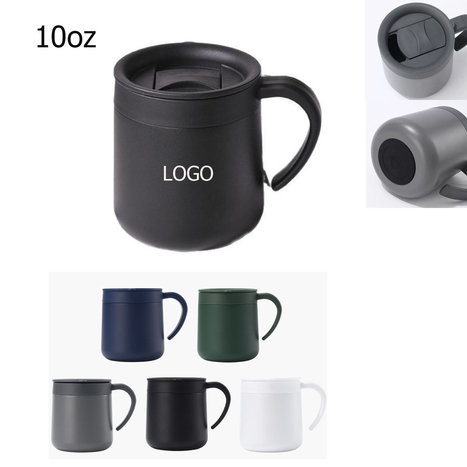 10oz Stainless Steel Insulated Coffee Mug