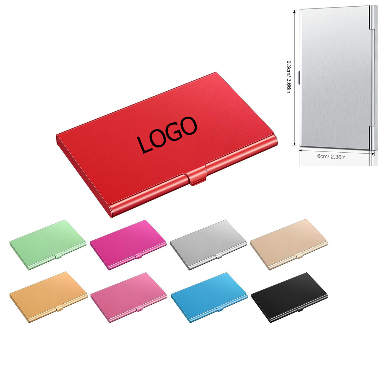 Aluminum Business Name Card Carrier