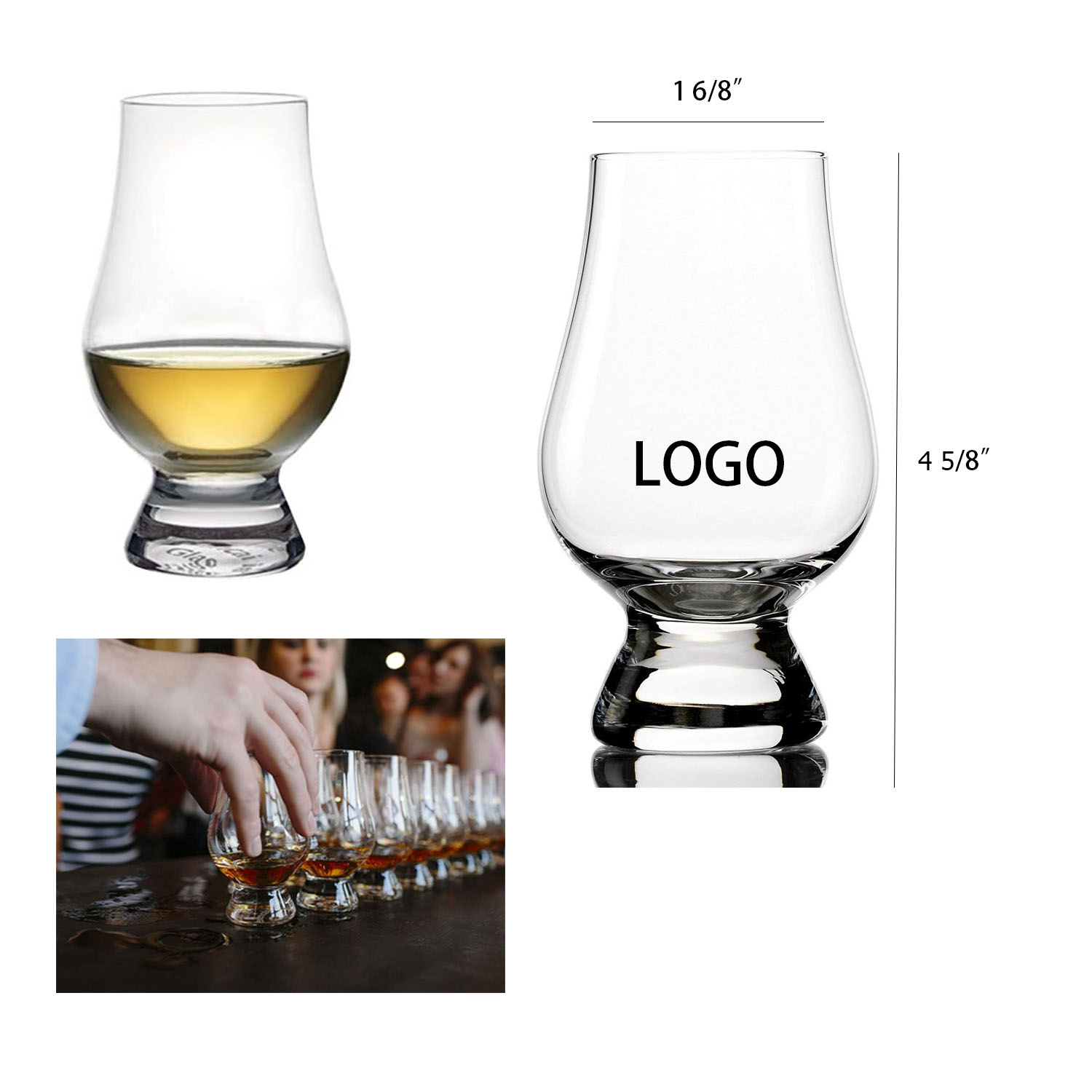 Personalized Crystal Whiskey Glass 6.75oz