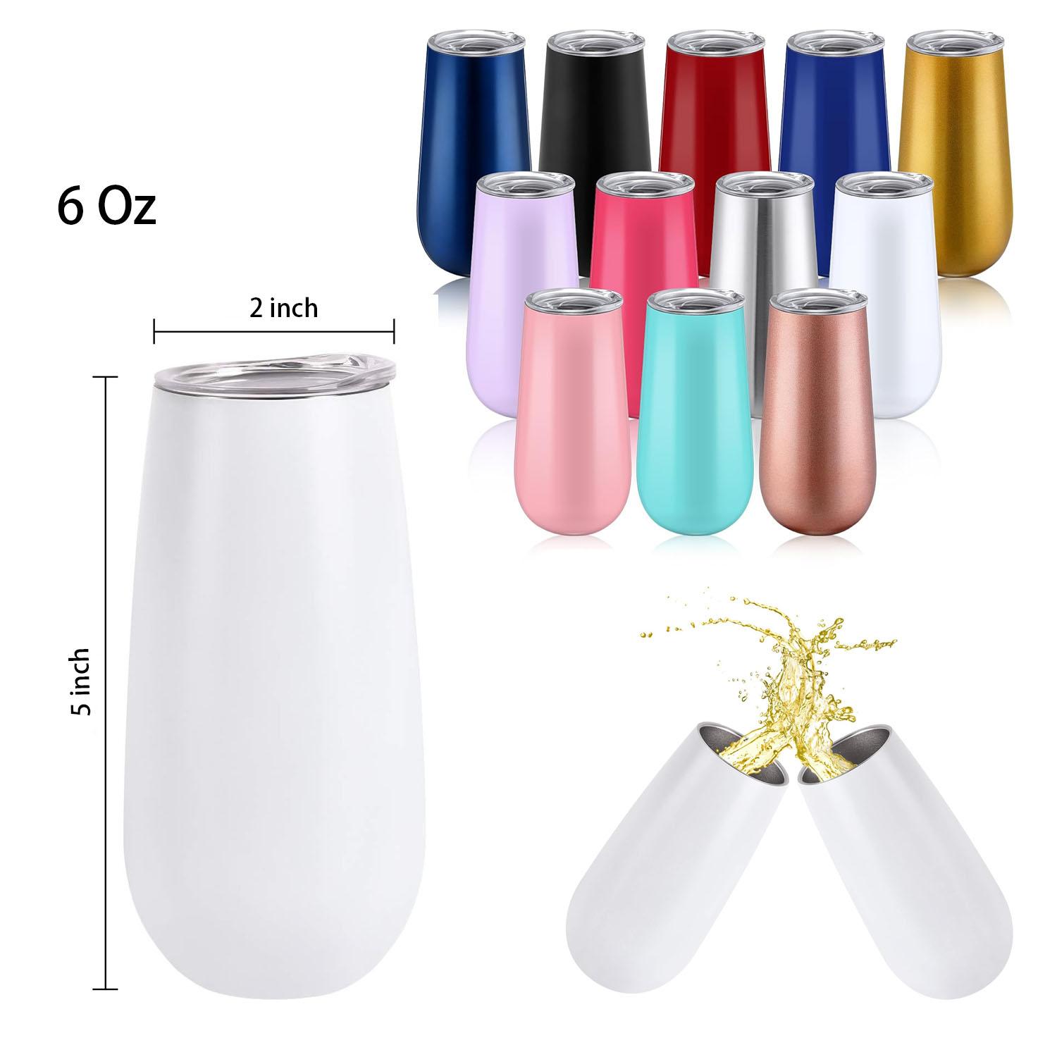 6 Oz Unbreakable Reusable Cocktail Cups