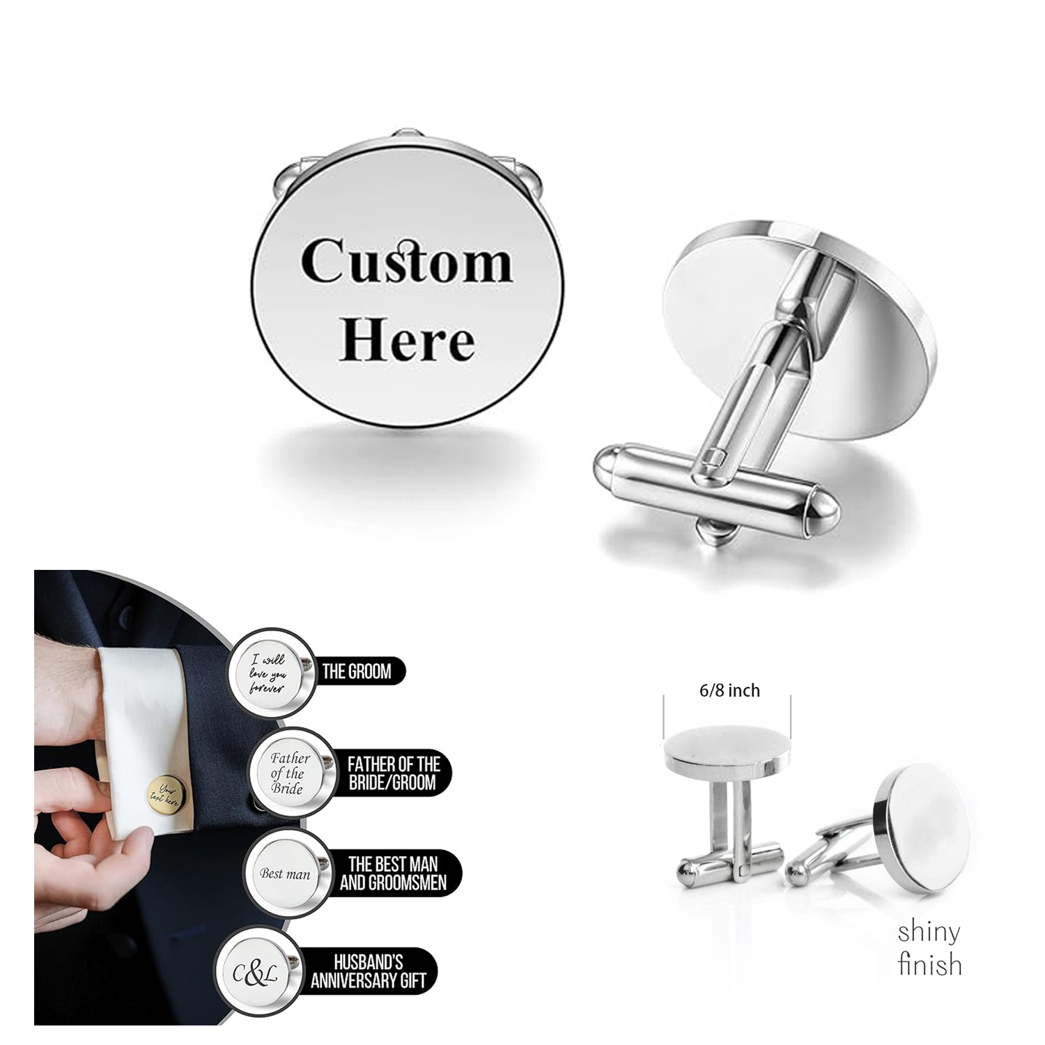 Personalized Cufflinks for Men