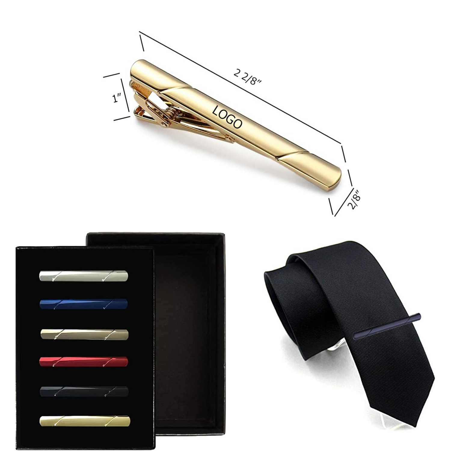 Tie Bar Clips Business Shirts