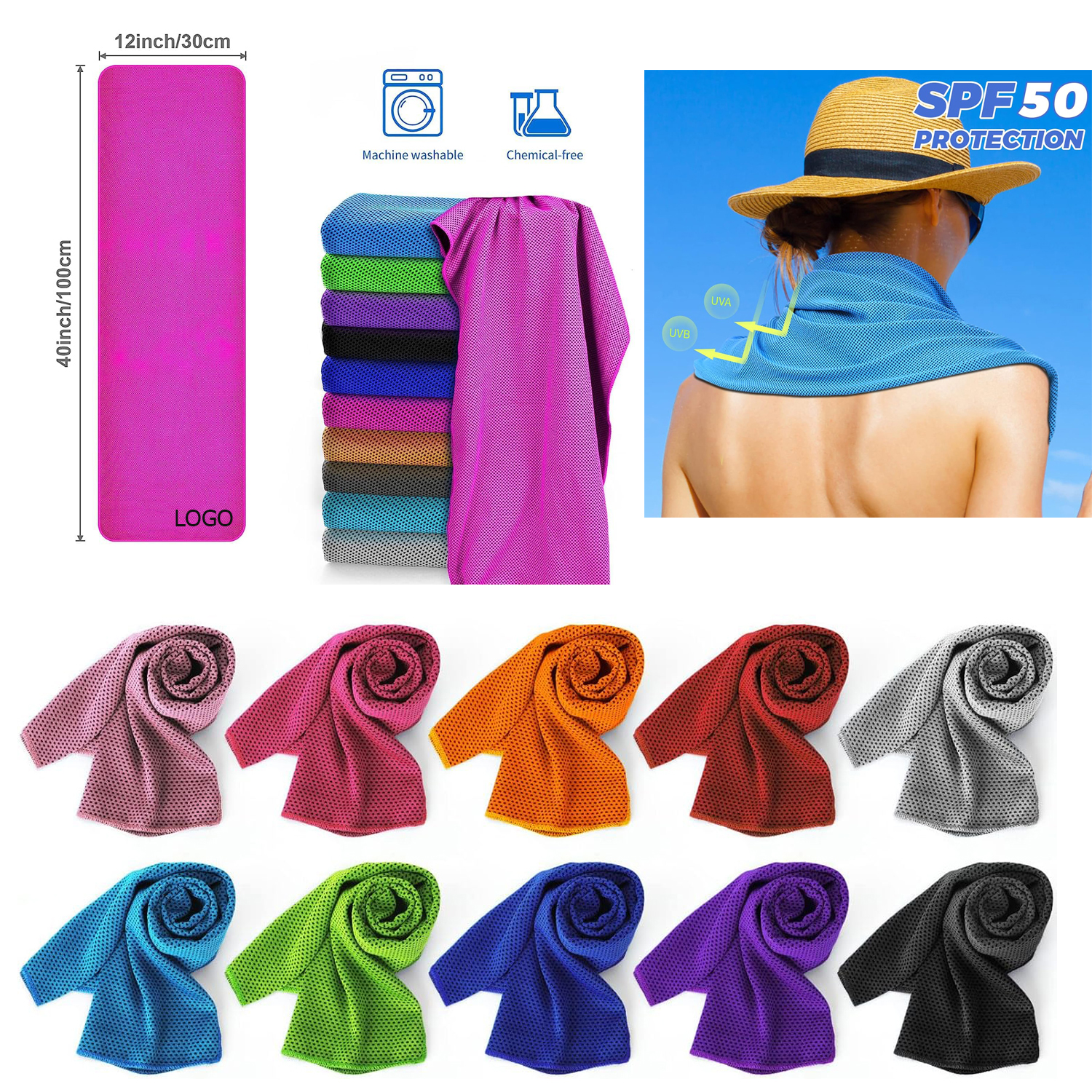 Cooling Towels for Neck and Face