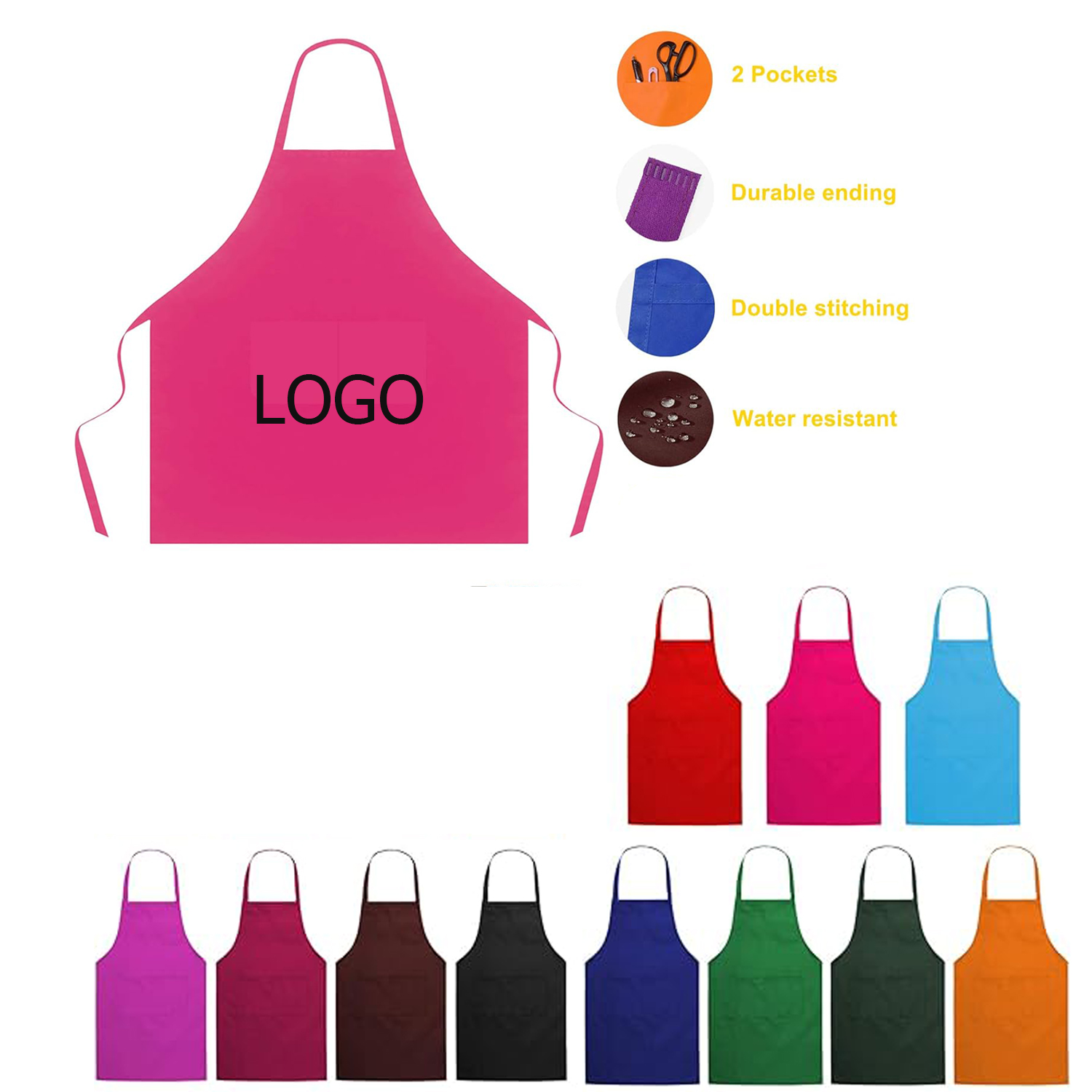 Waterproof Baking Painting Artist Cooking Kitchen Aprons