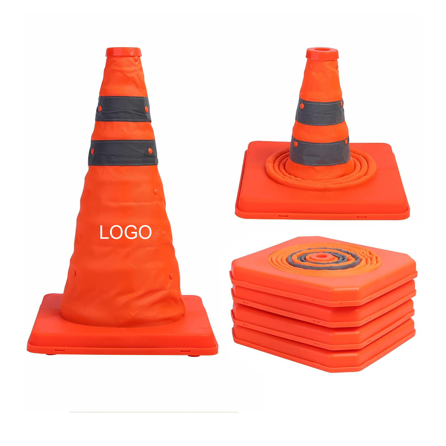 15.5 inch Collapsible Traffic Cones