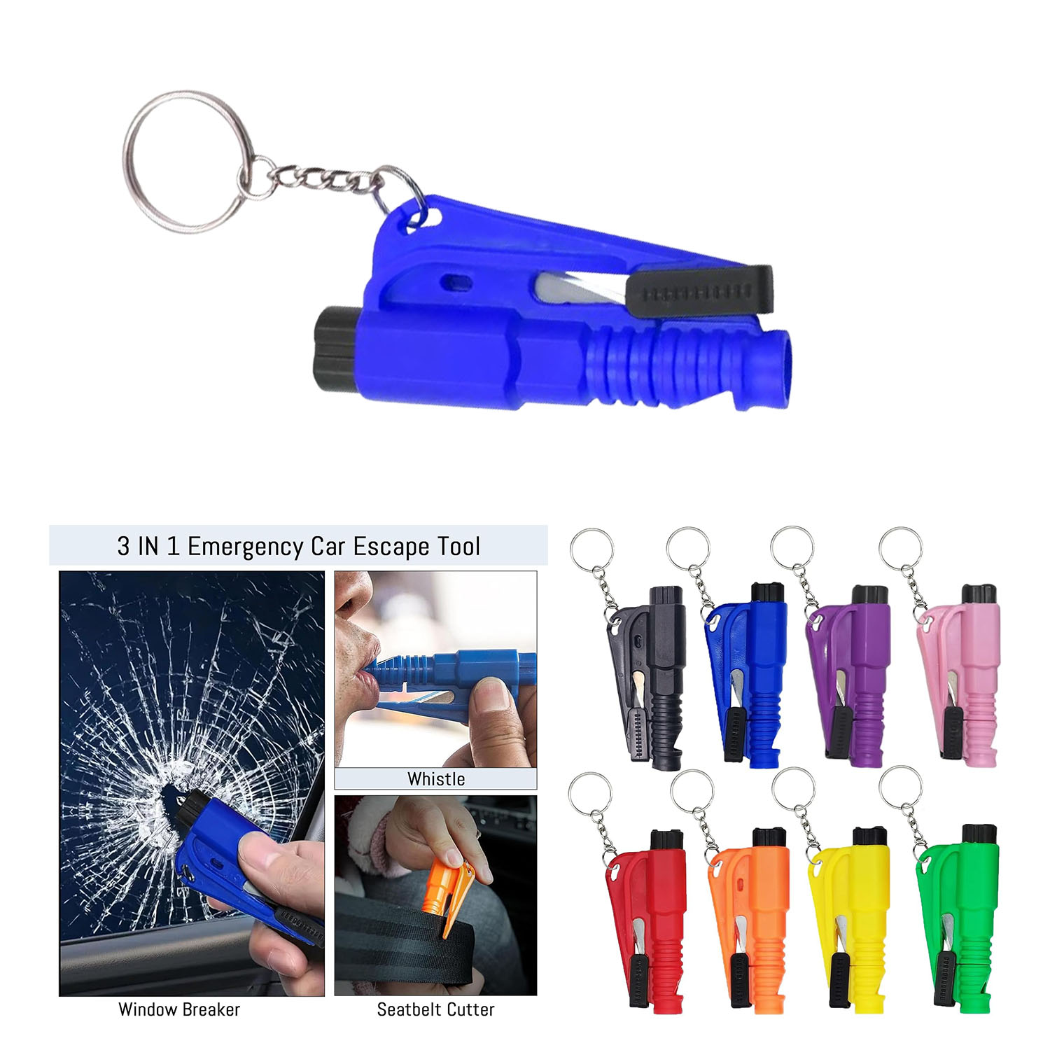 Mini Car Escape Tool Keychain