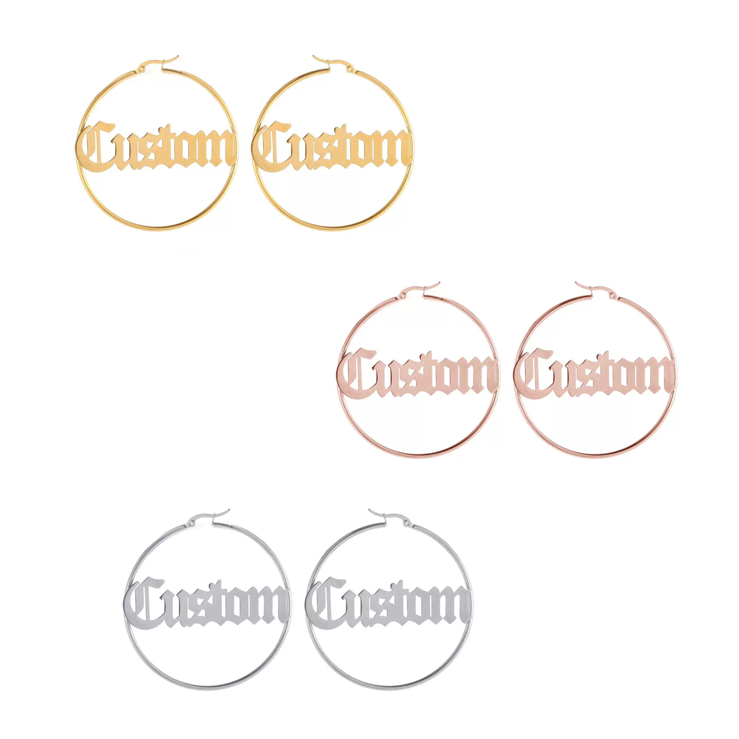 Custom Name Earrings 